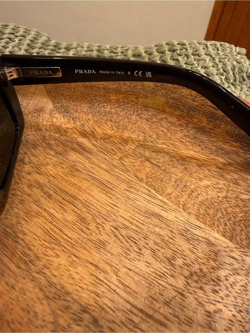 Prada Glossy Black Square Sunglasses